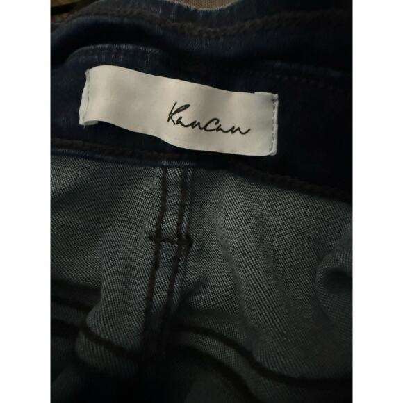 Kancan Jeans High Rise Super Flare Jeans, Dark Wash, Size 11 - Picture 3 of 6